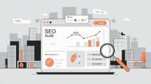 Illustration de la montée d'un site web breton vers la première page de Google grâce à un audit SEO