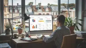 Consultant SEO à Vannes analysant le positionnement d’un site web sur Google