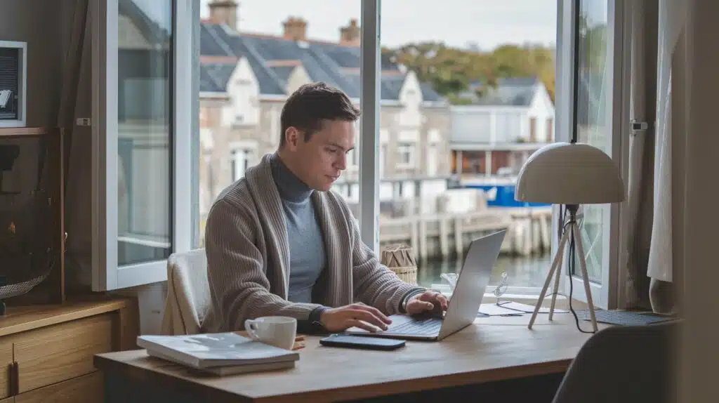 Consultant SEO freelance à Rennes analysant les performances d’un site web