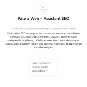 Pâte à Web – Assistant SEO (GPT)